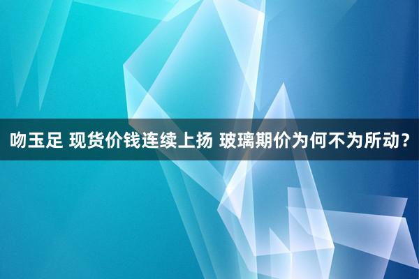 吻玉足 现货价钱连续上扬 玻璃期价为何不为所动？