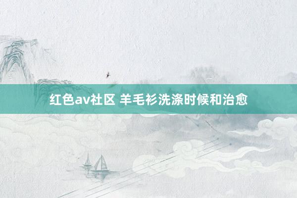 红色av社区 羊毛衫洗涤时候和治愈